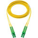 Panduit Fiber Optic Duplex Patch Network Cable - 111.55 ft Fiber Optic Network Cable for Network Device - First End: 2 x SC/APC Male Network - Second End: 2 x SC Male Network - Patch Cable - 9/125 &micro;m - Yellow - 1 Pack - TAA Compliance F923LANSNS
