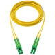 Panduit Fiber Optic Duplex Patch Network Cable - 121.39 ft Fiber Optic Network Cable for Network Device - First End: 2 x SC/APC Male Network - Second End: 2 x SC Male Network - Patch Cable - 9/125 &micro;m - Yellow - 1 Pack - TAA Compliance F923LANSNS