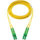 Panduit Fiber Optic Duplex Patch Network Cable - 95.14 ft Fiber Optic Network Cable for Network Device - First End: 2 x SC/APC Male Network - Second End: 2 x SC Male Network - Patch Cable - 9/125 &micro;m - Yellow - 1 Pack - TAA Compliance F923LANSNSN