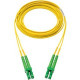 Panduit Fiber Optic Duplex Patch Network Cable - 150.92 ft Fiber Optic Network Cable for Network Device - First End: 2 x SC/APC Male Network - Second End: 2 x SC Male Network - Patch Cable - 9/125 &micro;m - Yellow - 1 Pack - TAA Compliance F923LANSNS