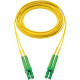 Panduit Fiber Optic Duplex Patch Network Cable - 164.04 ft Fiber Optic Network Cable for Network Device - First End: 2 x SC/APC Male Network - Second End: 2 x SC Male Network - Patch Cable - 9/125 &micro;m - Yellow - 1 Pack - TAA Compliance F923LANSNS