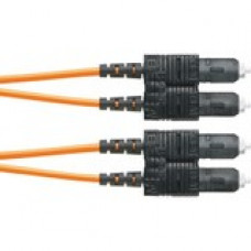 Panduit Fiber Optic Duplex Patch Network Cable - 104.99 ft Fiber Optic Network Cable for Network Device - First End: 2 x SC Male Network - Second End: 2 x SC Male Network - Patch Cable - Orange - 1 Pack F523LSNSNSNM032
