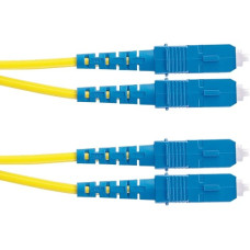 Panduit Fiber Optic Duplex Patch Network Cable - 13.12 ft Fiber Optic Network Cable for Network Device - First End: 2 x SC Male Network - Second End: 2 x SC Male Network - Patch Cable - 9/125 &micro;m - Yellow - 1 F923RSNSNSNM004