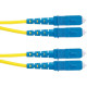 Panduit Fiber Optic Duplex Patch Network Cable - 13.12 ft Fiber Optic Network Cable for Network Device - First End: 2 x SC Male Network - Second End: 2 x SC Male Network - Patch Cable - 9/125 &micro;m - Yellow - 1 F923RSNSNSNM004