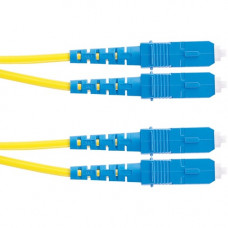 Panduit Fiber Optic Duplex Patch Network Cable - 16.40 ft Fiber Optic Network Cable for Network Device - First End: 2 x SC Male Network - Second End: 2 x SC Male Network - Patch Cable - Yellow - 1 Pack - TAA Compliance F923RSNSNSNM005