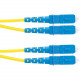 Panduit Fiber Optic Duplex Patch Network Cable - 16.40 ft Fiber Optic Network Cable for Network Device - First End: 2 x SC Male Network - Second End: 2 x SC Male Network - Patch Cable - Yellow - 1 Pack - TAA Compliance F923RSNSNSNM005