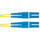 Panduit Fiber Optic Duplex Patch Network Cable - 134.51 ft Fiber Optic Network Cable for Network Device - First End: 2 x LC Male Network - Second End: 2 x LC Male Network - Patch Cable - Yellow - 1 F92ELLNLNSNM041