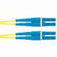 Panduit Fiber Optic Duplex Patch Network Cable - 59.06 ft Fiber Optic Network Cable for Network Device - First End: 2 x SC/APC Male Network - Second End: 2 x SC/APC Male Network - Patch Cable - 9/125 &micro;m - Yellow - 1 - TAA Compliance F923RANANSNM
