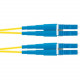 Panduit Fiber Optic Duplex Patch Network Cable - 121.39 ft Fiber Optic Network Cable for Network Device - First End: 2 x LC Male Network - Second End: 2 x LC Male Network - Patch Cable - Yellow - 1 F92ERLNLNSNM037