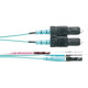 Panduit Fiber Optic Duplex Cable - 10 ft Fiber Optic Network Cable for Network Device - First End: 2 x SC Male Network - Second End: 2 x LC Male Network - Patch Cable - Yellow - TAA Compliance F92ERLNSNSNM003