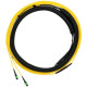 Panduit Fiber Optic Duplex Network Cable - 300 ft Fiber Optic Network Cable for Network Device - MPO Female Network - Second End: 2 x LC Male Network - 9/125 &micro;m - Yellow - 1 - TAA Compliance F9TYP5EL2SAF300