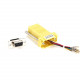 Black Box DB9 Female to RJ45F Modular Adapter Kit with Thumbscrews Yellow - Yellow FA4509F-YE