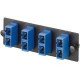 Panduit Opticom FAP3WBUDSCZ Network Patch Panel - 3 Port(s) - 3 x Duplex - Black, Blue - TAA Compliance FAP3WBUDSCZ