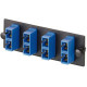 Panduit Opticom 4 Port Fiber Adapter Panel - 4 x SC - 4 Port(s) - 4 x RJ-11 - 4 x FAP4WBUDSCZ