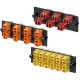 Panduit Keyed LC Fiber Adapter Panel - 6 Port(s) - 6 x Duplex - Black - Rack-mountable, Wall Mountable - TAA Compliance FAP6WABLDLCZ