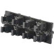 Panduit Opticom Fiber Adapter Panel - 8 Port(s) - Black, Charcoal Gray - TAA Compliance FAPH0812CGMPO