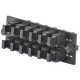 Panduit Opticom Fiber Adapter Panel - 12 Port(s) - Black, Charcoal Gray - TAA Compliance FAPH1212CGMPO
