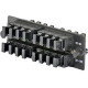 Panduit Opticom Network Patch Panel - 16 Port(s) - Black - TAA Compliance FAPH1612BLMPO