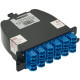 Panduit QuickNet Fiber Optic Duplex Network Adapter - 1 Pack - 2 x MTP/MPO Male Network - 12 x LC Female Cassette - Beige - TAA Compliance FC26N-12-10AF
