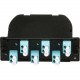Panduit Opticom LC Cassette - 12 Port(s) - 6 x Duplex - Aqua - TAA Compliance FC2XN-12-10U