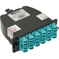 Panduit Opticom Cassette - 24 Port(s) - 12 x Duplex - Aqua - TAA Compliance FC2XN-24-10U