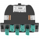 Panduit OptiCom MPO-LC Fiber Cassette OM4, 12 Fiber, Method A - 12 Port(s) - 6 x Duplex - Aqua, Black - TAA Compliance FC2ZO-12-10AF