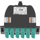 Panduit OptiCom MPO-LC Fiber Cassette OM4, 24 Fiber, Universal - 24 Port(s) - 12 x Duplex - Aqua, Black - TAA Compliance FC2ZO-24-10U