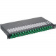 Panduit FCP9PP-2323GG Network Patch Panel - 1U High - Black - 19" Wide - Rack-mountable - TAA Compliance FCP9PP-2323GG
