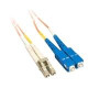 MicroPac Fiber Optic Duplex Cable Adapter - 13.12 ft Fiber Optic Network Cable - First End: 2 x SC Male Network - Second End: 2 x LC Male Network - Orange FCSCLC04M