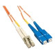 MicroPac Fiber Optic Duplex Cable Adapter - 6.56 ft Fiber Optic Network Cable - First End: 2 x SC Male Network - Second End: 2 x LC Male Network - Yellow FCSCLCS02M