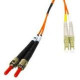 MicroPac Fiber Optic Duplex Cable Adapter - 32.81 ft Fiber Optic Network Cable - First End: 2 x ST Male Network - Second End: 2 x LC Male Network - Orange FCSTLC10M