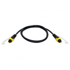 Qvs 3ft Toslink Digital/SPDIF Optical Audio Cable - 3 ft Fiber Optic Audio Cable for Audio Device, Gaming Console - First End: 1 x Toslink Male Digital Audio - Second End: 1 x Toslink Male Digital Audio FCTK-03