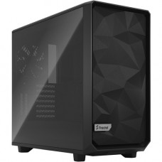 Fractal Design Meshify 2 Computer Case - Tower - Black - Steel, Tempered Glass - 8 x Bay - 3 x 5.51" x Fan(s) Installed - 0 - EATX, ATX, Micro ATX, Mini ITX Motherboard Supported - 23.15 lb - 9 x Fan(s) Supported - 0 x External 5.25" Bay - 0 x I