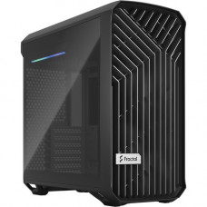 Fractal Design Torrent Compact Black TG Dark - Tower - Black, Gray - Tempered Glass, Steel - 4 x Bay - 2 x 7.09" x Fan(s) Installed - 0 - ATX, EATX, Micro ATX, Mini ITX, SSI CEB Motherboard Supported - 6 x Fan(s) Supported - 0 x External 5.25" B