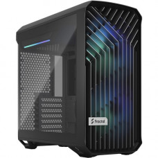 Fractal Design Torrent Compact RGB Black TG Light - Tower - Black - Tempered Glass, Steel - 4 x Bay - 2 x 7.09" x Fan(s) Installed - 0 - ATX, EATX, Micro ATX, Mini ITX, SSI CEB Motherboard Supported - 6 x Fan(s) Supported - 0 x External 5.25" Ba
