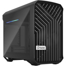 Fractal Design Torrent Nano Black TG Dark Tint - Tower - Black - Tempered Glass, Steel - 3 x Bay - 1 x 7.09" x Fan(s) Installed - 0 - Mini ITX, Mini DTX Motherboard Supported - 5 x Fan(s) Supported - 0 x External 5.25" Bay - 0 x Internal 5.25&qu