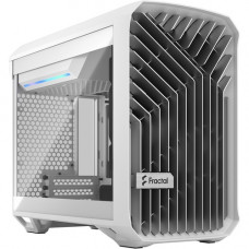 Fractal Design Torrent Nano White TG Clear Tint - Tower - White - Tempered Glass, Steel - 3 x Bay - 1 x 7.09" x Fan(s) Installed - 0 - Mini ITX, Mini DTX Motherboard Supported - 5 x Fan(s) Supported - 0 x External 5.25" Bay - 0 x Internal 5.25&q