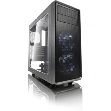 Fractal Design Focus G Computer Case with Windowed Side Panel - Mid-tower - Gunmetal Gray - Steel - 5 x Bay - 2 x 4.72" x Fan(s) Installed - ATX, Micro ATX, ITX Motherboard Supported - 9.92 lb - 6 x Fan(s) Supported - 2 x External 5.25" Bay - 2 