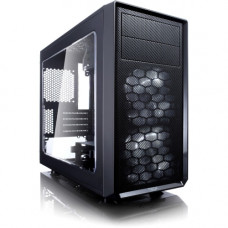 Fractal Design Focus G Computer Case with Side Window - Mini-tower - Black - 5 x Bay - 2 x 4.72" x Fan(s) Installed - Micro ATX, ITX Motherboard Supported - 9.04 lb - 6 x Fan(s) Supported - 2 x External 5.25" Bay - 2 x Internal 3.5" Bay - 1