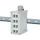 Panduit IndustrialNet FDME8RG Blank Patch Panel - 8 Port(s) - Gray - Wall Mountable - TAA Compliance FDME8RG