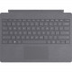 Microsoft Signature Type Cover Keyboard/Cover Case Surface Pro (5th Gen), Surface Pro 3, Surface Pro 4, Surface Pro 6, Surface Pro 7 Tablet - Light Charcoal - Stain Resistant - Alcantara - English (US) Keyboard Localization - 0.2" Height x 11.6"