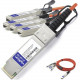 AddOn Fortinet Compatible TAA Compliant 40GBase-AOC QSFP+ to 4xSFP+ Direct Attach Cable (850nm, MMF, 2m) - 100% compatible and guaranteed to work - TAA Compliance FG-TRAN-QSFP-4XSFP-2M-AO