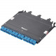 Panduit HD Flex Cassette - 24 Port(s) - 12 x Duplex - Aqua, Black - TAA Compliance FHC3ZA-24H-10B