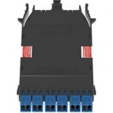 Panduit HD Flex Network Patch Panel - 12 Port(s) - 12 x Duplex - Blue, Black - TAA Compliance FHC9N-12-10U