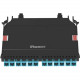 Panduit HD Flex MPO-LC Cassette, OS2, 24 Fiber, Universal - 24 Port(s) - 6 x Duplex - Blue, Black, Aqua - TAA Compliance FHC9N-24-10U