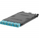 Panduit HD Flex Cassette - 12 Port(s) - 6 x Duplex - Aqua, Black - TAA Compliance FHCXA-12-10U