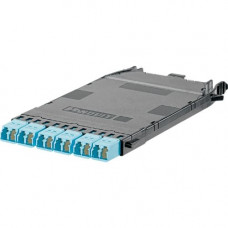Panduit FHCXO-12-10AF Network Patch Panel - 6 Port(s) - 6 x Duplex - 1U High - Aqua - Rack-mountable - TAA Compliance FHCXO-12-10AF