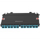 Panduit HD Flex Network Patch Panel - 6 x Duplex - Black, Aqua - TAA Compliance FHCZO-24-10U