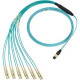 Panduit Fiber Optic Network Cable - 17 ft Fiber Optic Network Cable for Network Device - MTP Male Network - LC Male Network - 50/125 &micro;m - TAA Compliance FHP5126LM005N