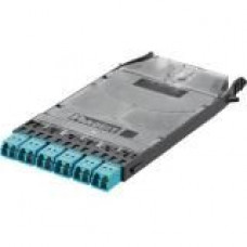 Panduit HD Flex Network Patch Panel - 6 Port(s) - 6 x Duplex - Aqua - TAA Compliance FHSXN-12-10N